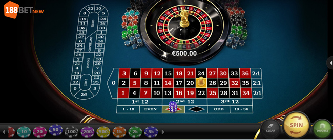 Mẹo chơi Roulette Châu Âu II 188Bet hiệu quả